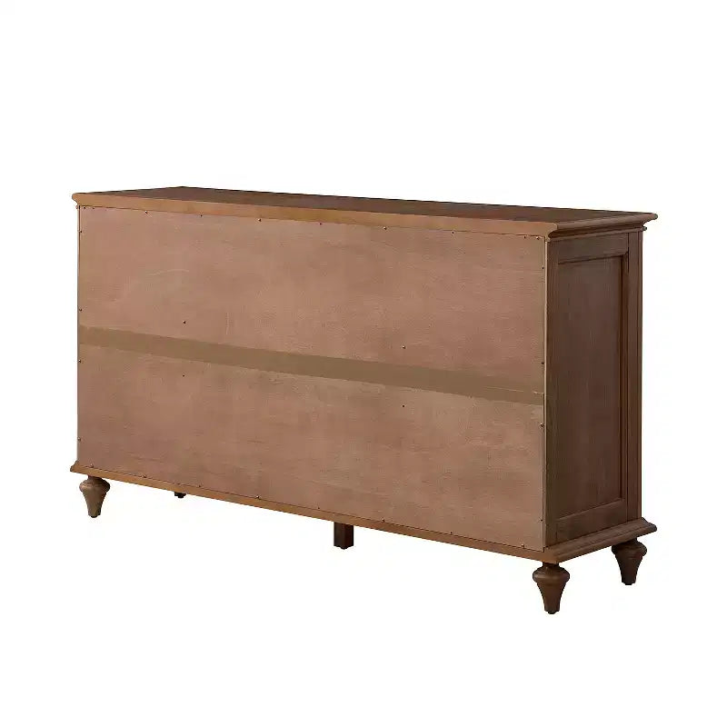 Nikolaj Buffet traditionnel 3 tiroirs de 147 cm de large avec pieds en bois massif | KARAT HOME