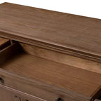 Nikolaj Buffet traditionnel 3 tiroirs de 147 cm de large avec pieds en bois massif | KARAT HOME