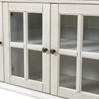 Nikolaj Buffet traditionnel 3 tiroirs de 147 cm de large avec pieds en bois massif | KARAT HOME