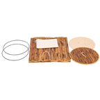 Panier à linge pliable Wickerwise avec couvercle et poignées pour organiser les vêtements et les jouets, bac de lavage durable