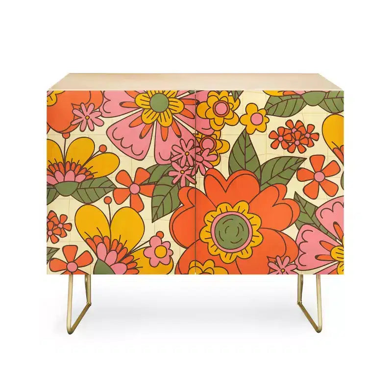 Trente et une illustrations Le printemps dans la crédence rétro - Deny Designs