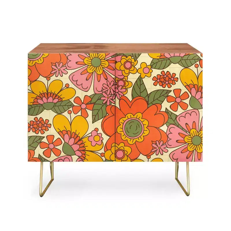 Trente et une illustrations Le printemps dans la crédence rétro - Deny Designs