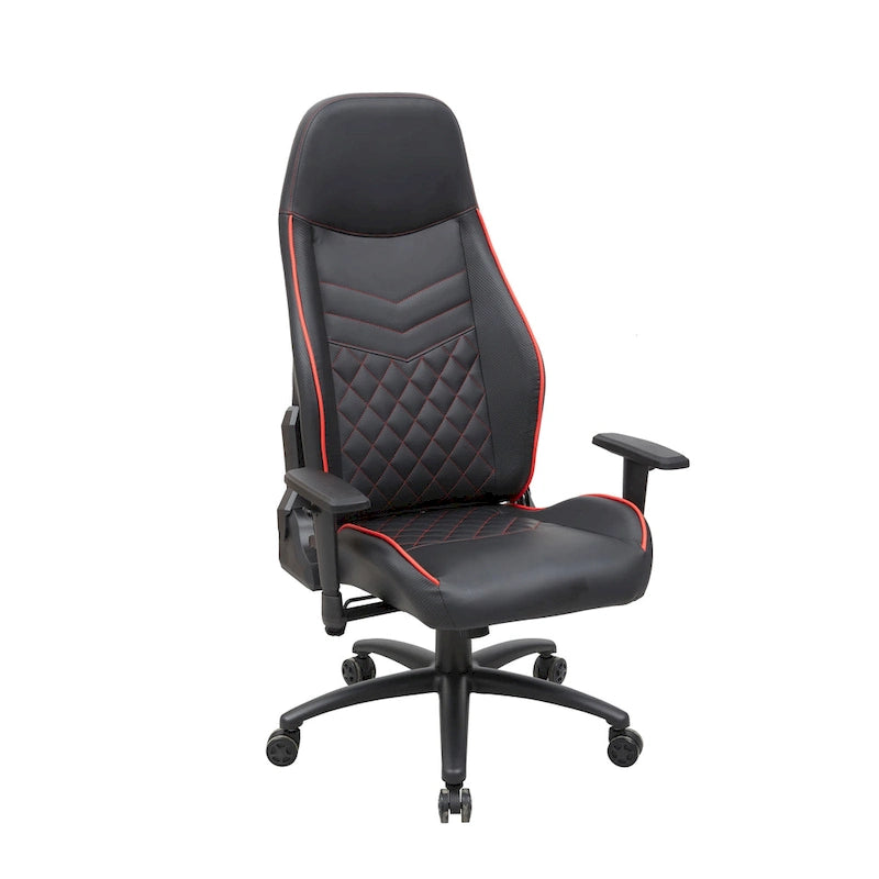 Fauteuil de jeu inclinable en similicuir – Design de voiture de course, 5 couleurs, capacité de 118 kg