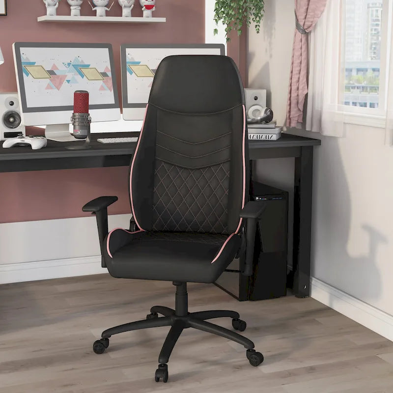 Fauteuil de jeu inclinable en similicuir – Design de voiture de course, 5 couleurs, capacité de 118 kg