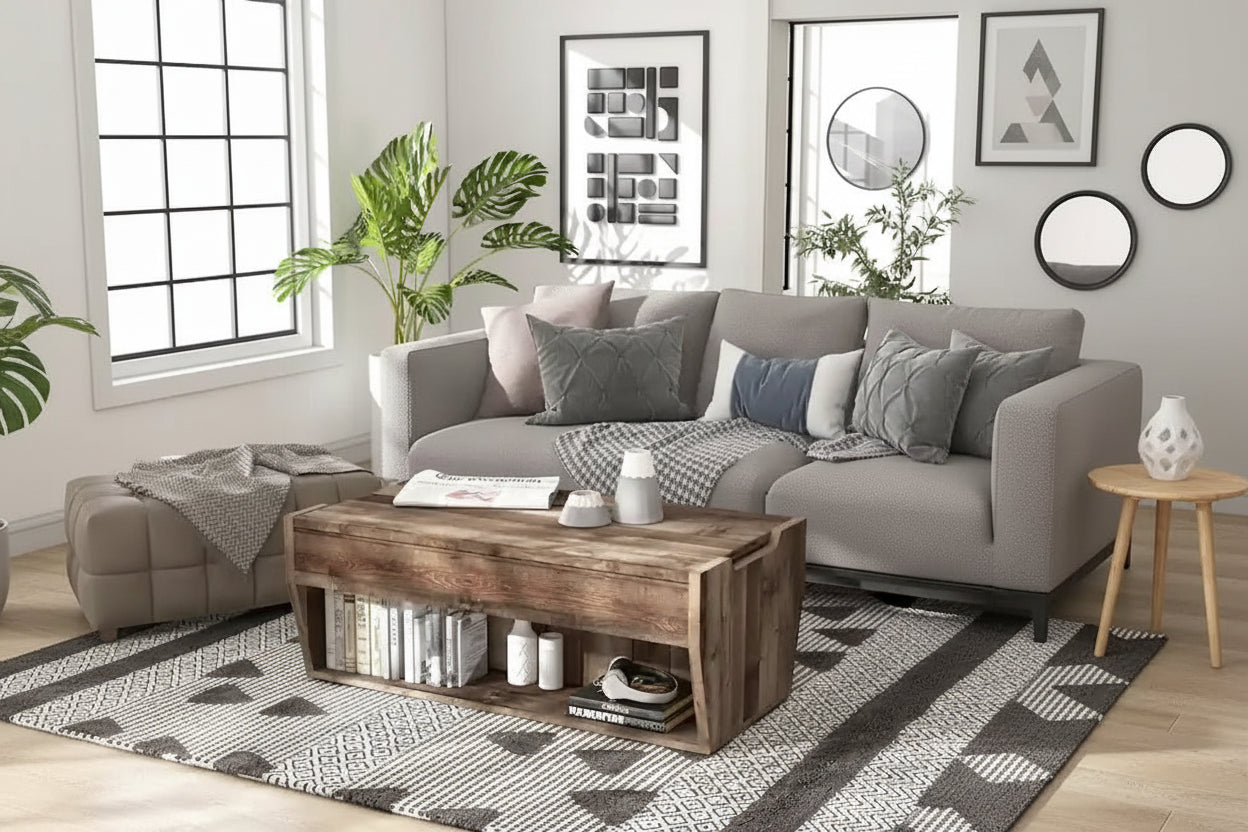 Rere Rustic 41-inch Wood Lift-top Coffee Table by Furniture of America