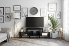 Furniture of America Rami Modern 3-Shelf Espresso Finish TV Stand, Sleek Media Console for Living Room Entertainment