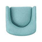 Chaise de bureau pivotante en tissu de style Mid-Century Modern – Piètement chromé, capacité de 136 kg