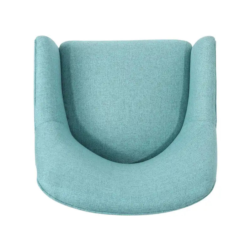 Chaise de bureau pivotante en tissu de style Mid-Century Modern – Piètement chromé, capacité de 136 kg