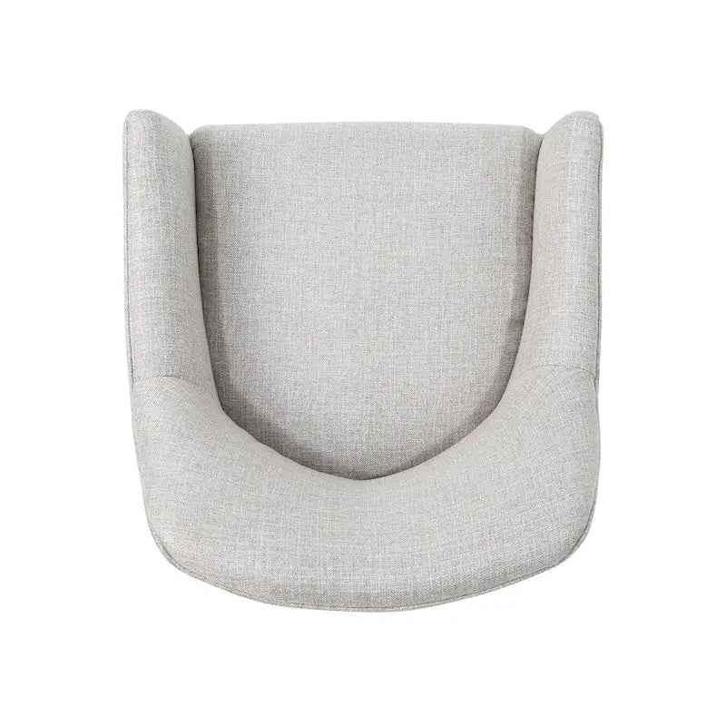 Chaise de bureau pivotante en tissu de style Mid-Century Modern – Piètement chromé, capacité de 136 kg