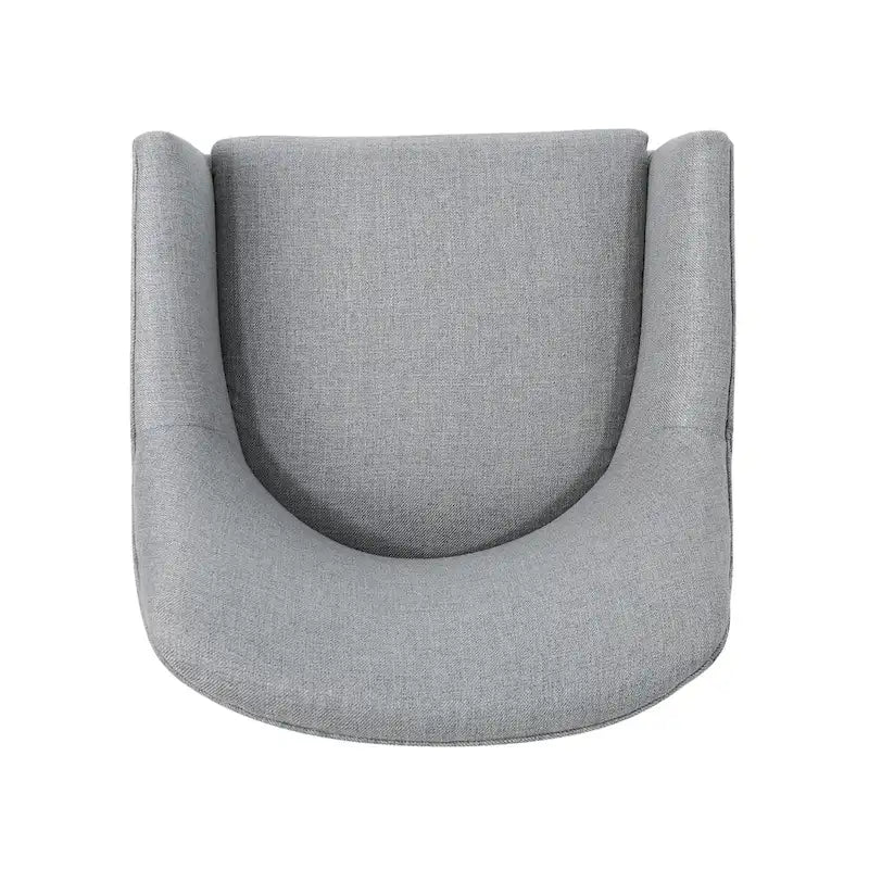 Chaise de bureau pivotante en tissu de style Mid-Century Modern – Piètement chromé, capacité de 136 kg