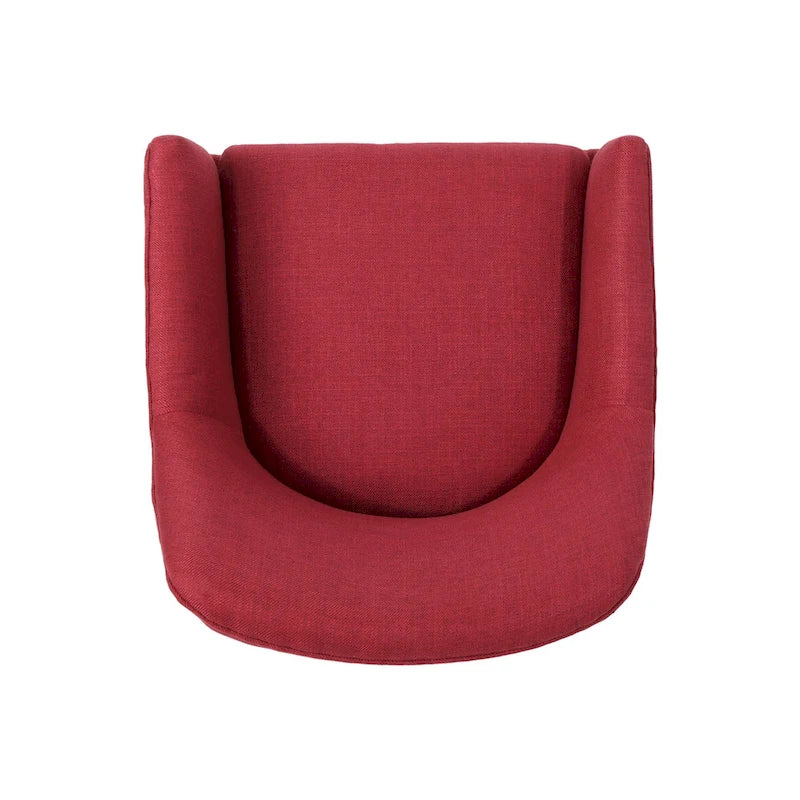 Chaise de bureau pivotante en tissu de style Mid-Century Modern – Piètement chromé, capacité de 136 kg