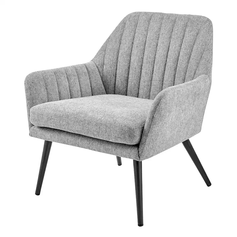 Fauteuil d'appoint en tissu – Fauteuil rembourré pour salon ou chambre à coucher