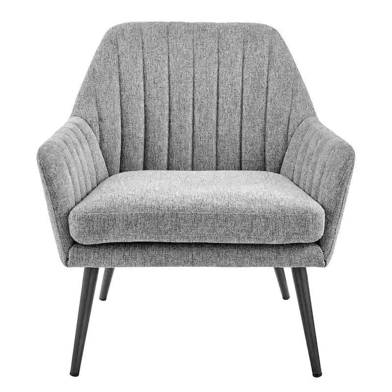 Fauteuil d'appoint en tissu – Fauteuil rembourré pour salon ou chambre à coucher