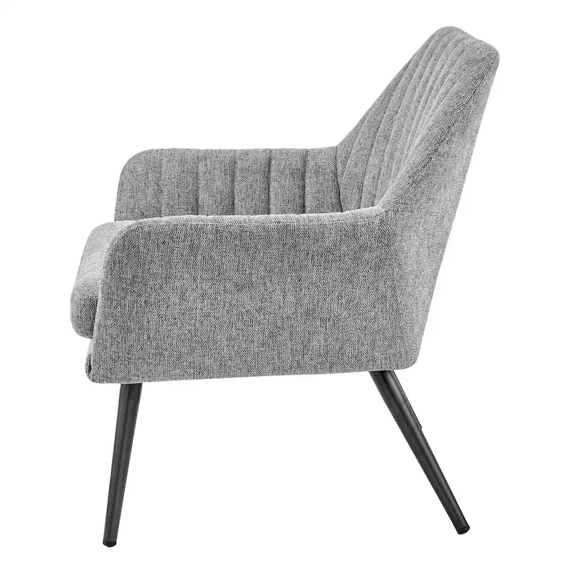 Fauteuil d'appoint en tissu – Fauteuil rembourré pour salon ou chambre à coucher