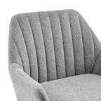 Fauteuil d'appoint en tissu – Fauteuil rembourré pour salon ou chambre à coucher