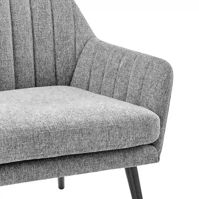 Fauteuil d'appoint en tissu – Fauteuil rembourré pour salon ou chambre à coucher