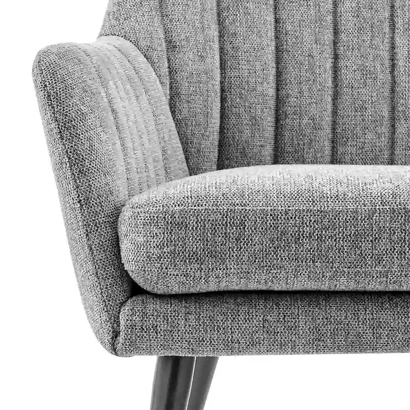 Fauteuil d'appoint en tissu – Fauteuil rembourré pour salon ou chambre à coucher