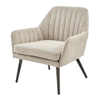 Fauteuil d'appoint en tissu – Fauteuil rembourré pour salon ou chambre à coucher