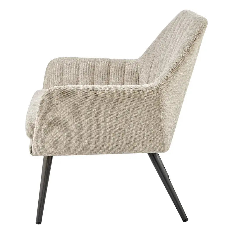 Fauteuil d'appoint en tissu – Fauteuil rembourré pour salon ou chambre à coucher