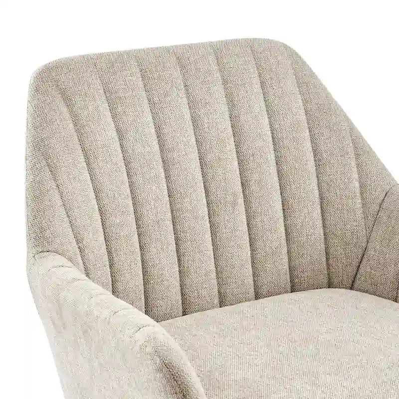 Fauteuil d'appoint en tissu – Fauteuil rembourré pour salon ou chambre à coucher