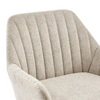 Fauteuil d'appoint en tissu – Fauteuil rembourré pour salon ou chambre à coucher