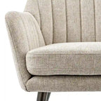 Fauteuil d'appoint en tissu – Fauteuil rembourré pour salon ou chambre à coucher