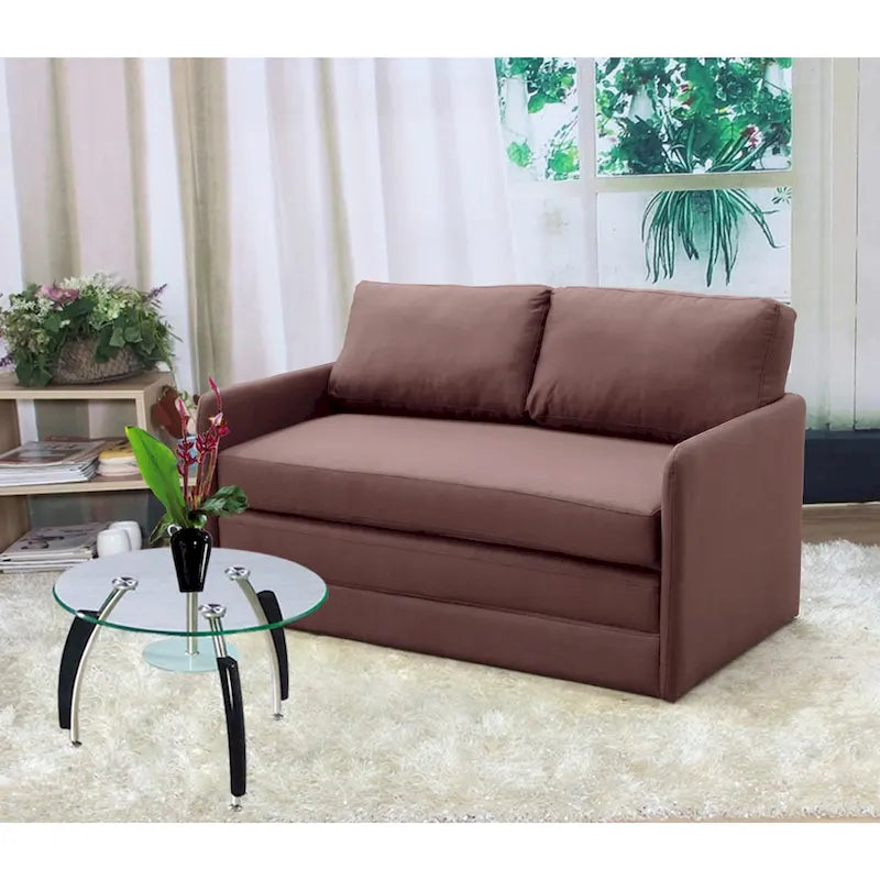 Causeuse et canapé-lit en mousse réversible – Coussin de 13 cm, 3 coloris