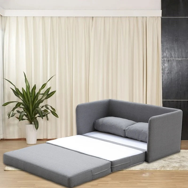 Causeuse et canapé-lit en mousse réversible – Coussin de 13 cm, 3 coloris