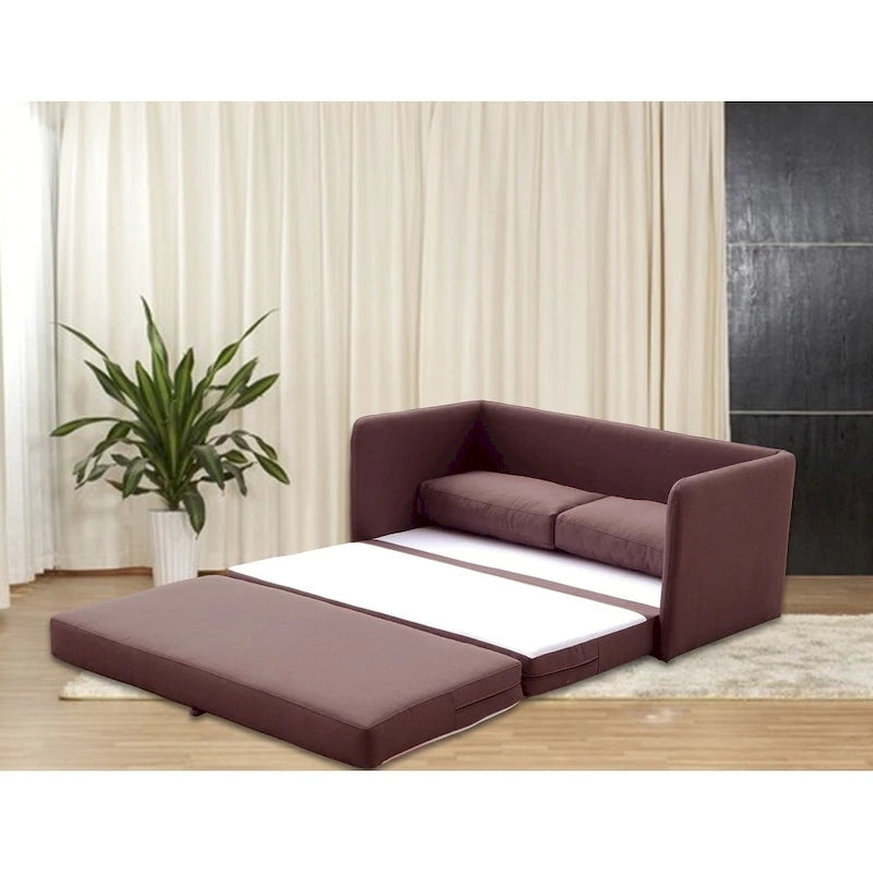 Causeuse et canapé-lit en mousse réversible – Coussin de 13 cm, 3 coloris