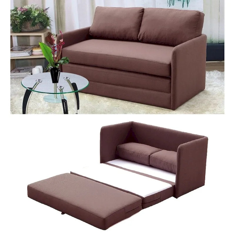 Causeuse et canapé-lit en mousse réversible – Coussin de 13 cm, 3 coloris