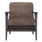Fauteuil d'appoint Mid-Century Modern – Dossier à lattes, Structure en hêtre massif