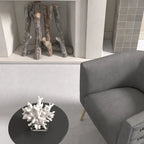 Fauteuil d'appoint rond en velours de style Mid-Century Modern – Pieds dorés, 4 coloris, capacité de 113 kg