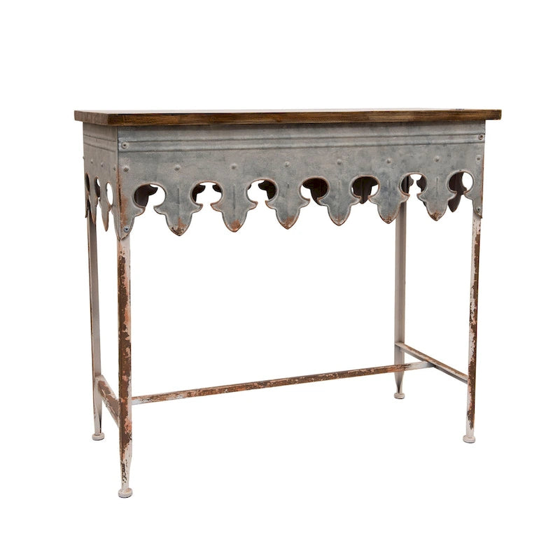 Table basse Glam dorée en métal avec plateau en verre et étagère miroir – Salon moderne