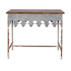 Table basse Glam dorée en métal avec plateau en verre et étagère miroir – Salon moderne