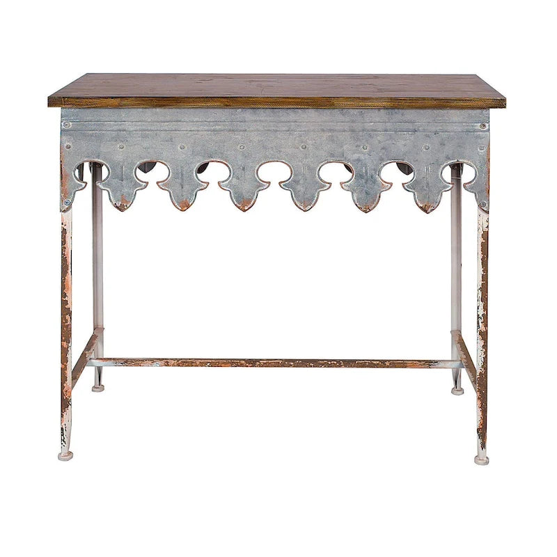 Table basse Glam dorée en métal avec plateau en verre et étagère miroir – Salon moderne