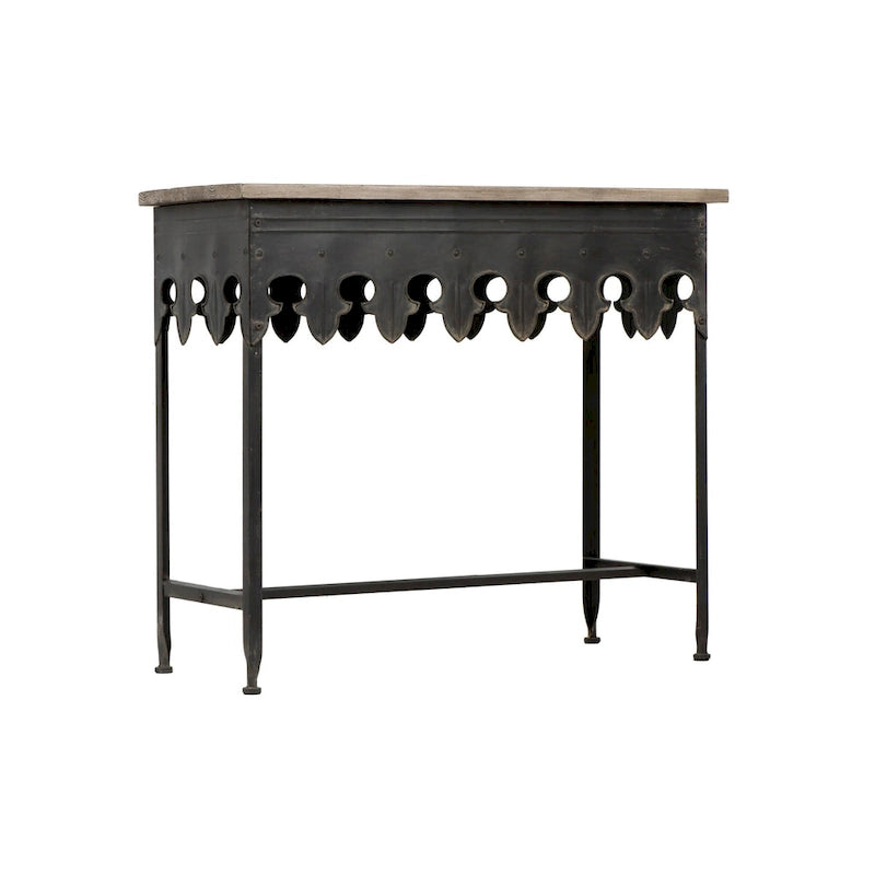 Table basse Glam dorée en métal avec plateau en verre et étagère miroir – Salon moderne
