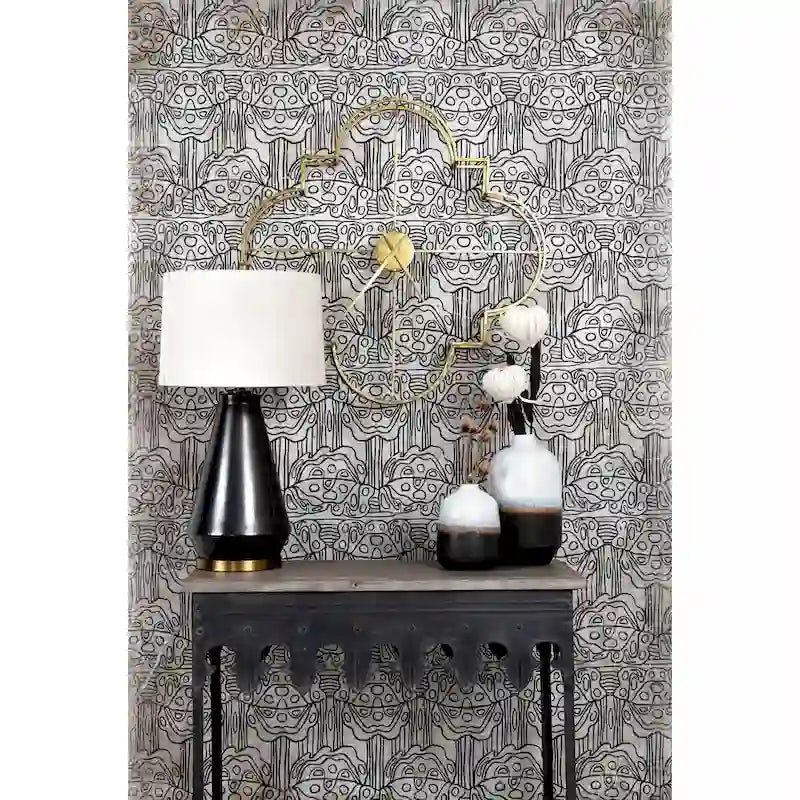 Table basse Glam dorée en métal avec plateau en verre et étagère miroir – Salon moderne