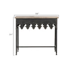 Table basse Glam dorée en métal avec plateau en verre et étagère miroir – Salon moderne