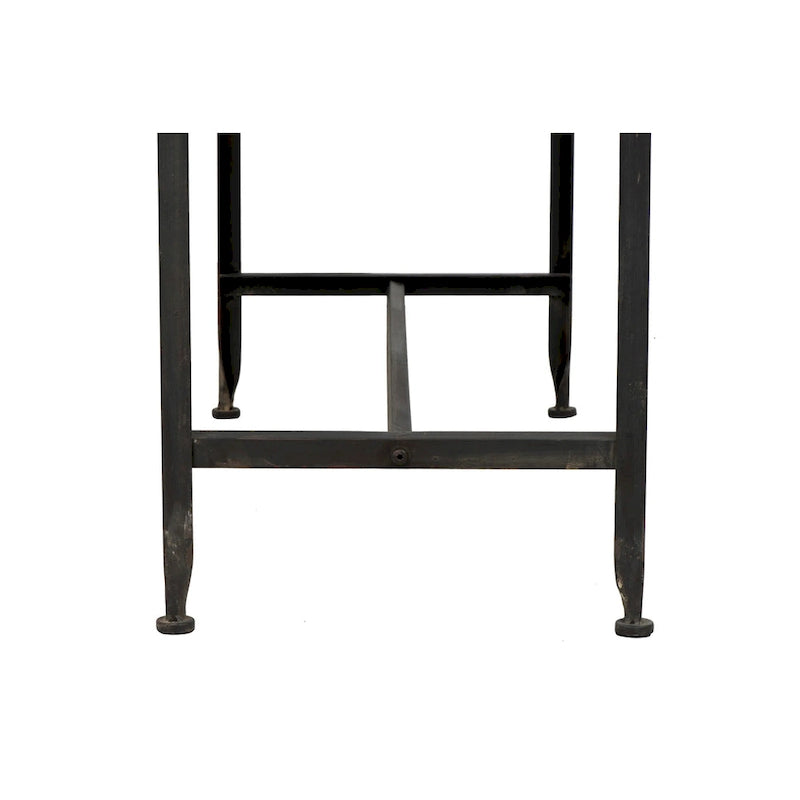 Table basse Glam dorée en métal avec plateau en verre et étagère miroir – Salon moderne