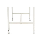 Table basse Glam dorée en métal avec plateau en verre et étagère miroir – Salon moderne