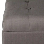 Banc de rangement en velours capitonné avec charnières de sécurité – Salon et chambre à coucher