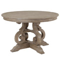 The Gray Barn Manderley Traditional Dove Tail Grey 48-inch Round Dining Table - dove tail grey - dove tail grey