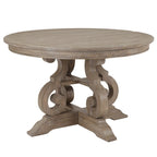 The Gray Barn Manderley Traditional Dove Tail Grey 48-inch Round Dining Table - dove tail grey - dove tail grey