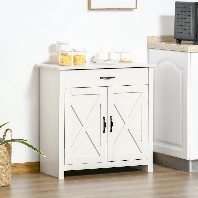 Meuble de rangement 32" style porte de grange – Buffet, pour salon ou entrée