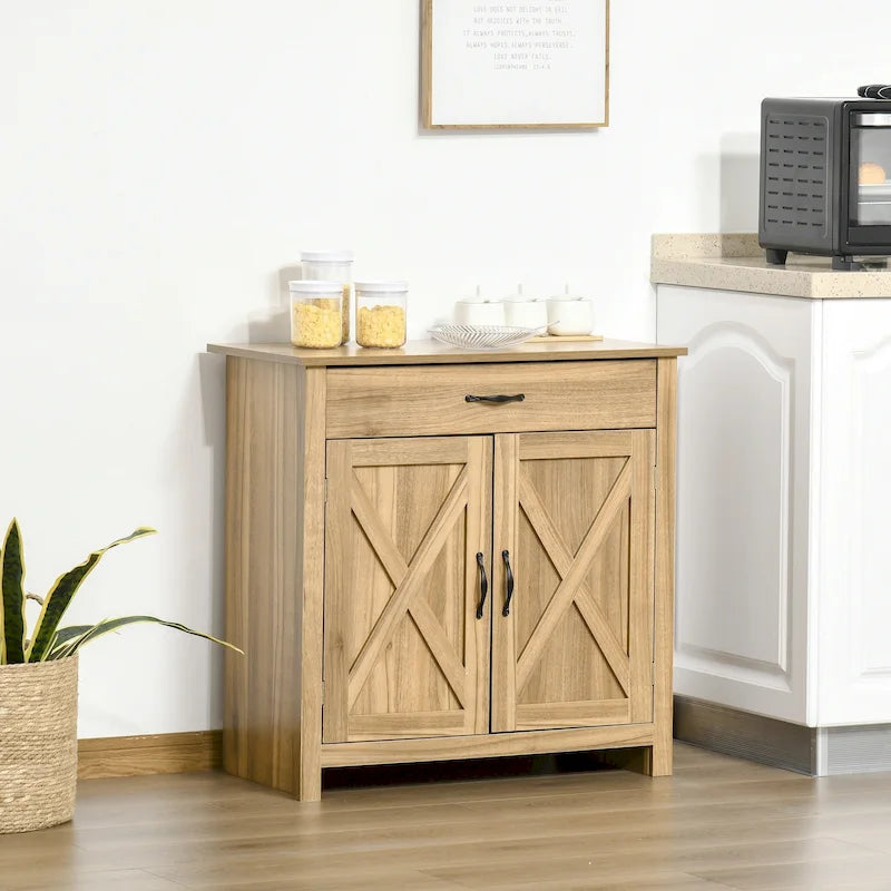 Meuble de rangement 32" style porte de grange – Buffet, pour salon ou entrée