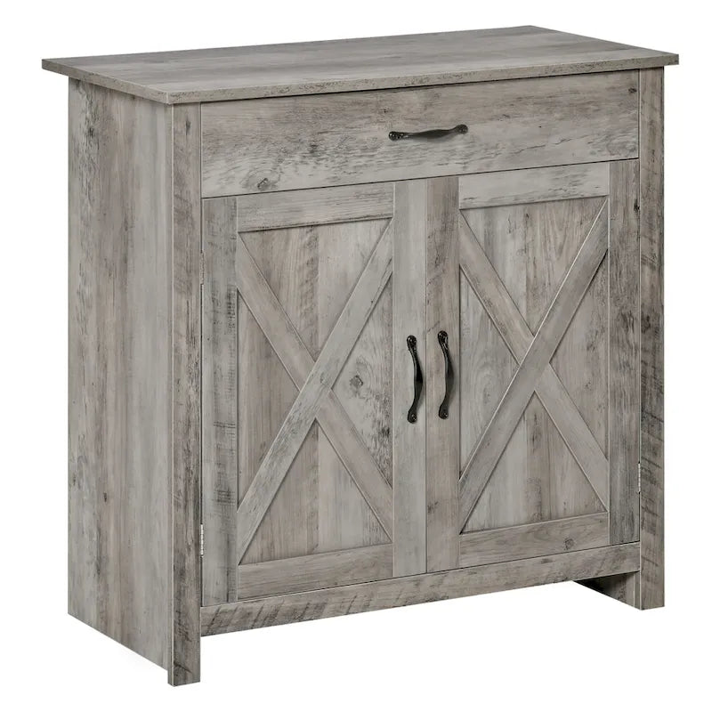 Meuble de rangement 32" style porte de grange – Buffet, pour salon ou entrée