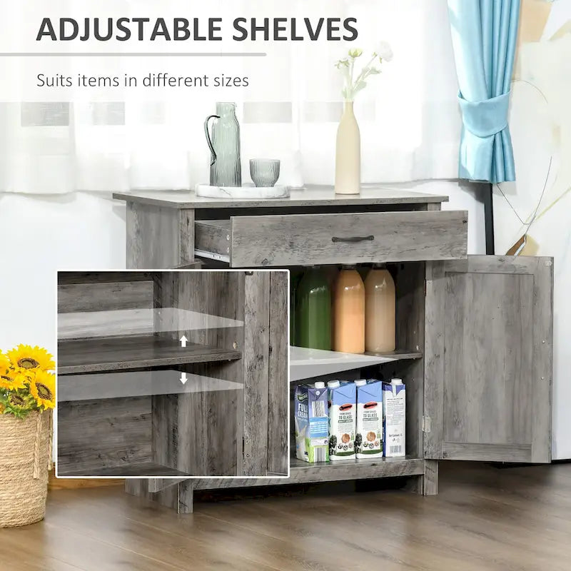 Meuble de rangement 32" style porte de grange – Buffet, pour salon ou entrée