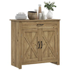Meuble de rangement 32" style porte de grange – Buffet, pour salon ou entrée