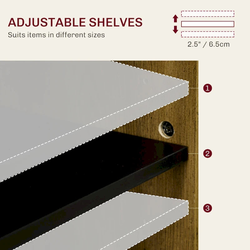 Meuble de rangement 32" style porte de grange – Buffet, pour salon ou entrée