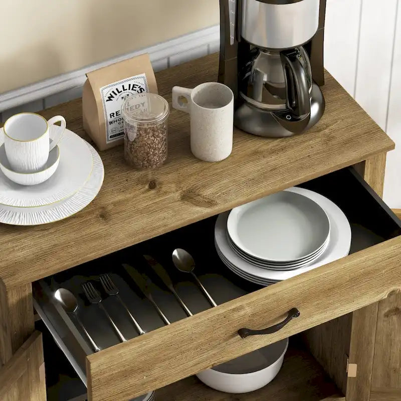 Meuble de rangement 32" style porte de grange – Buffet, pour salon ou entrée